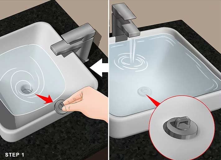 how to clean a ceramic sink ? step 1: dampen your sink with warm water