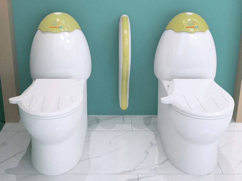 Best green and white pumpkin design children one piece toilets by Waxiang ceramics 