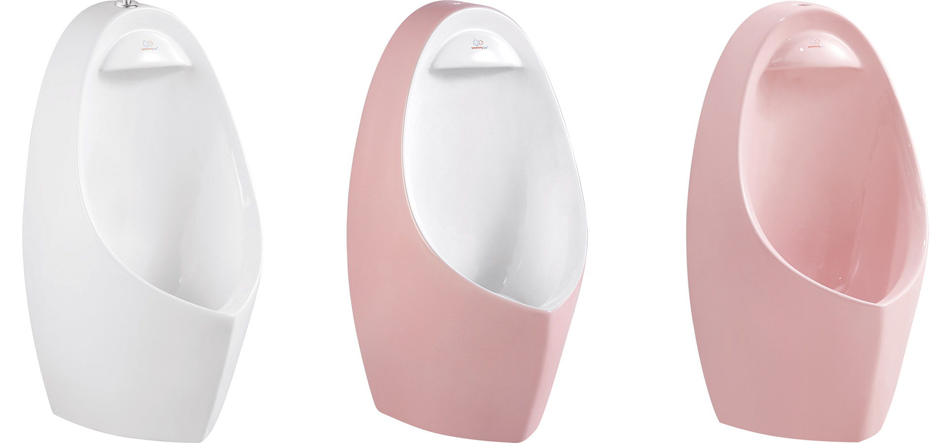 pink and white color children size floor mounted urinal, best urinal for kindergarten and preschool