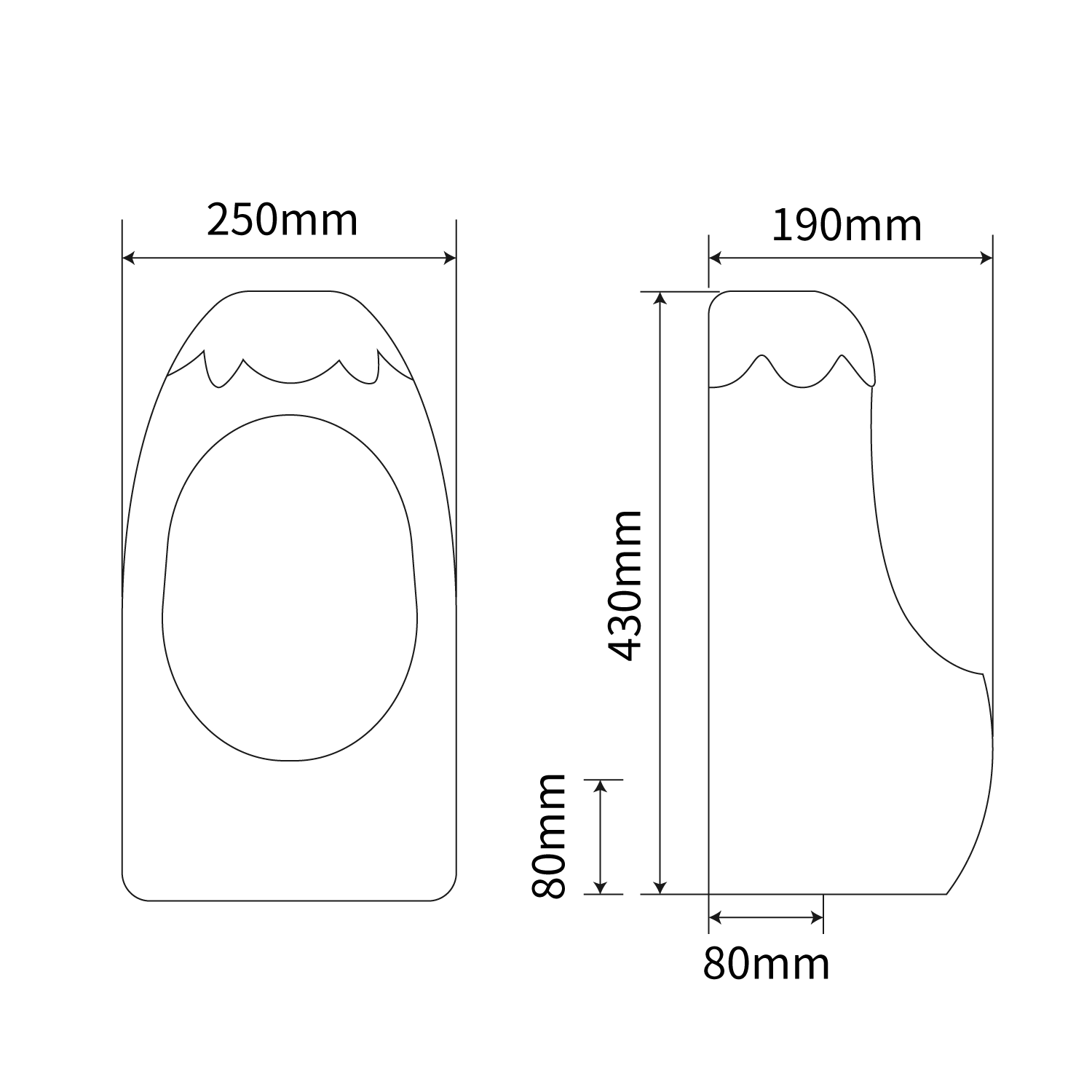 Lovely pumpkin shape mini wall mounted urinal, porcelain small hanging urinal for boys under the age of 12